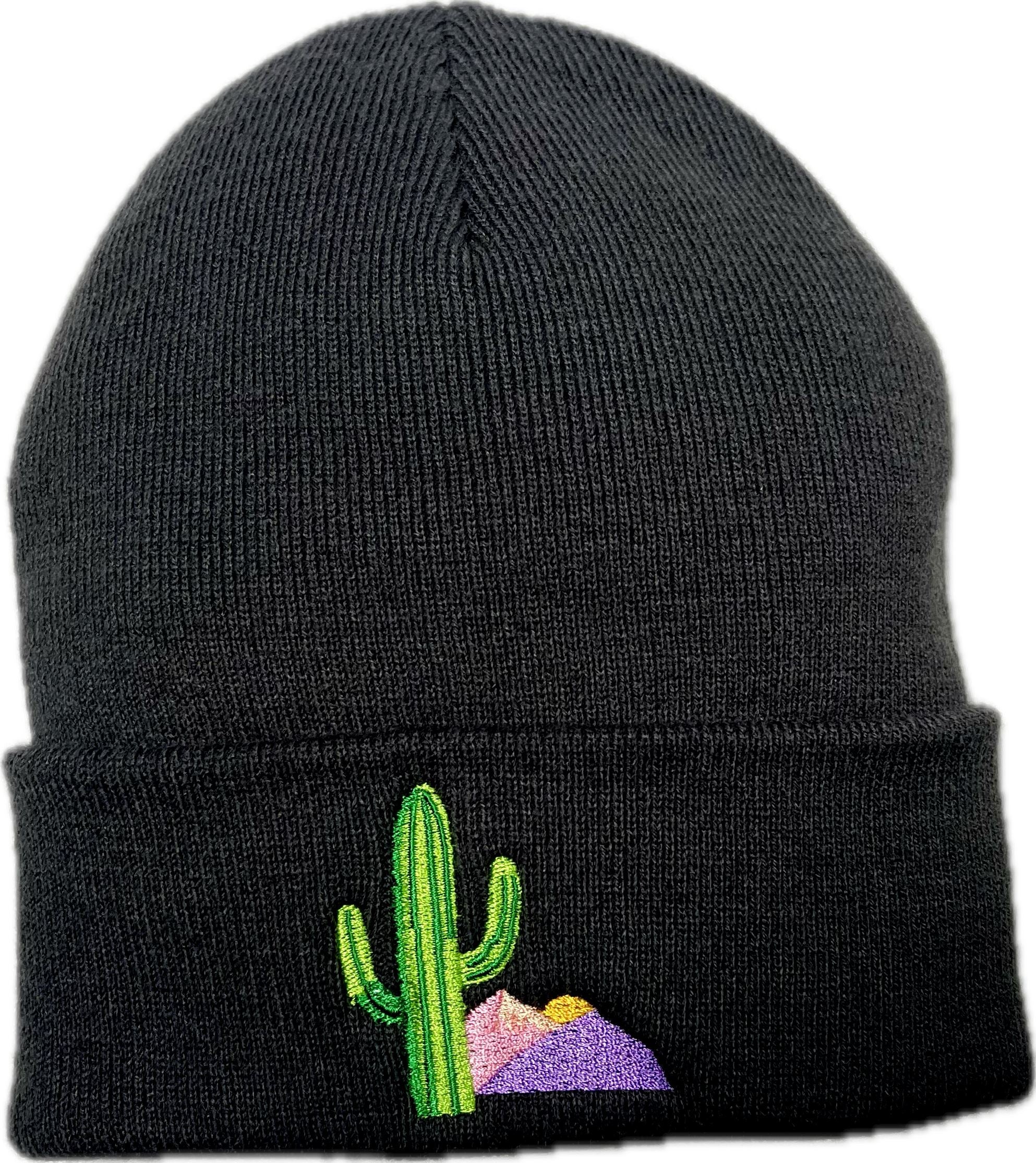 Cactus Beanie Headwear The Alternative Store Grey 